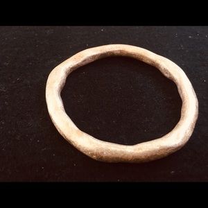 Bangle brushed rose gold plated
